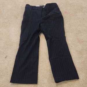 Woman's Navy Pinstripe Pants